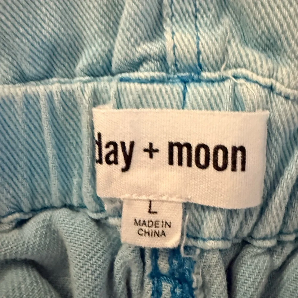 Sky Blue High Waist Denim Shorts